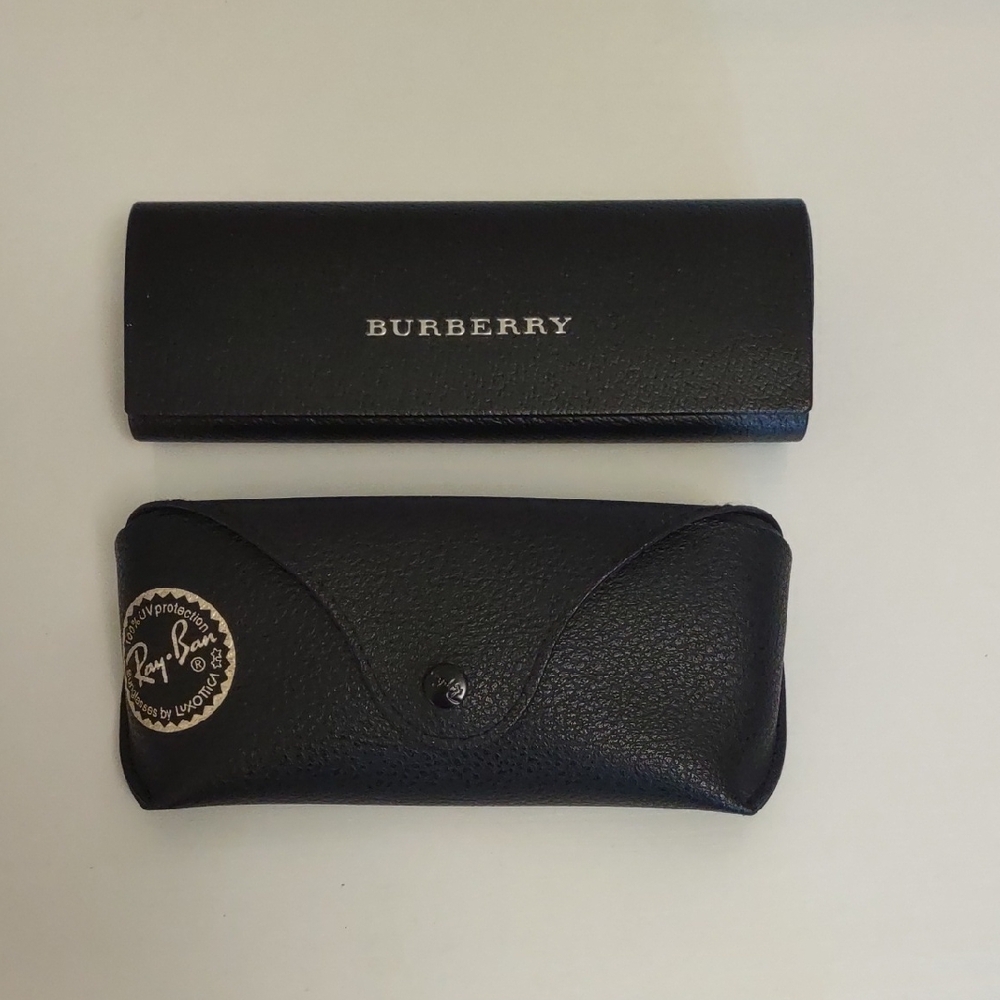 Burberry and Ray Ban Black Sunglasses Case Lot